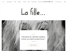 Tablet Screenshot of lafilledela.com